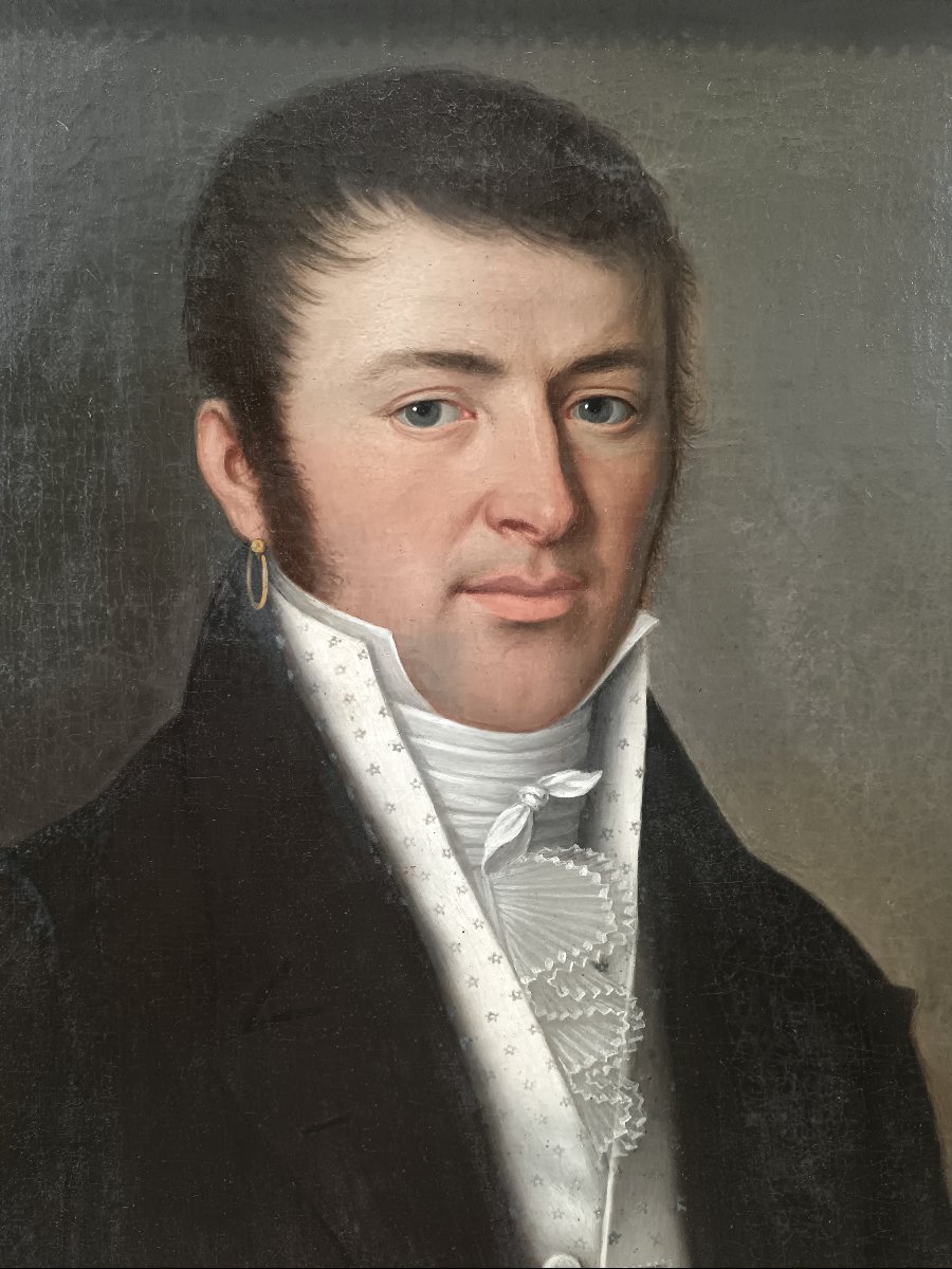 FELIX CORTEY (1760 Valais 1835) PORTRAIT DE VITALE ROSAZZA-photo-1