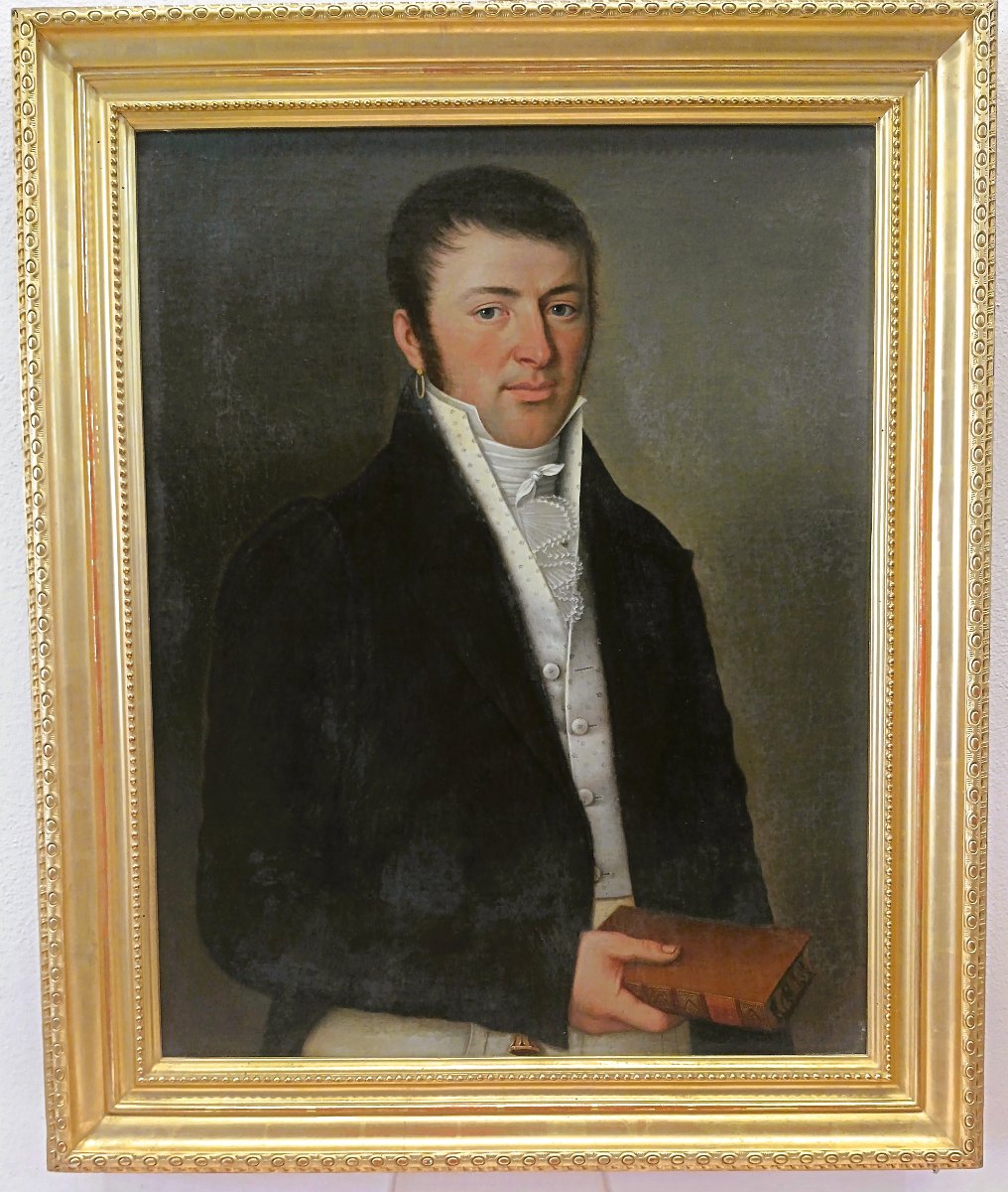 FELIX CORTEY (1760 Valais 1835) PORTRAIT DE VITALE ROSAZZA