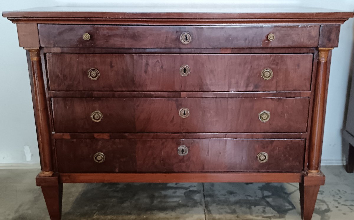 Milan: Pair Of Neoclassical Chest Of Drawers-photo-4