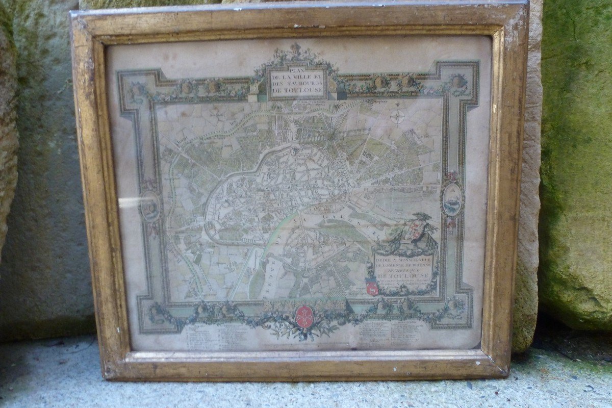 Plan de la ville de Toulouse XVIIIe siecle