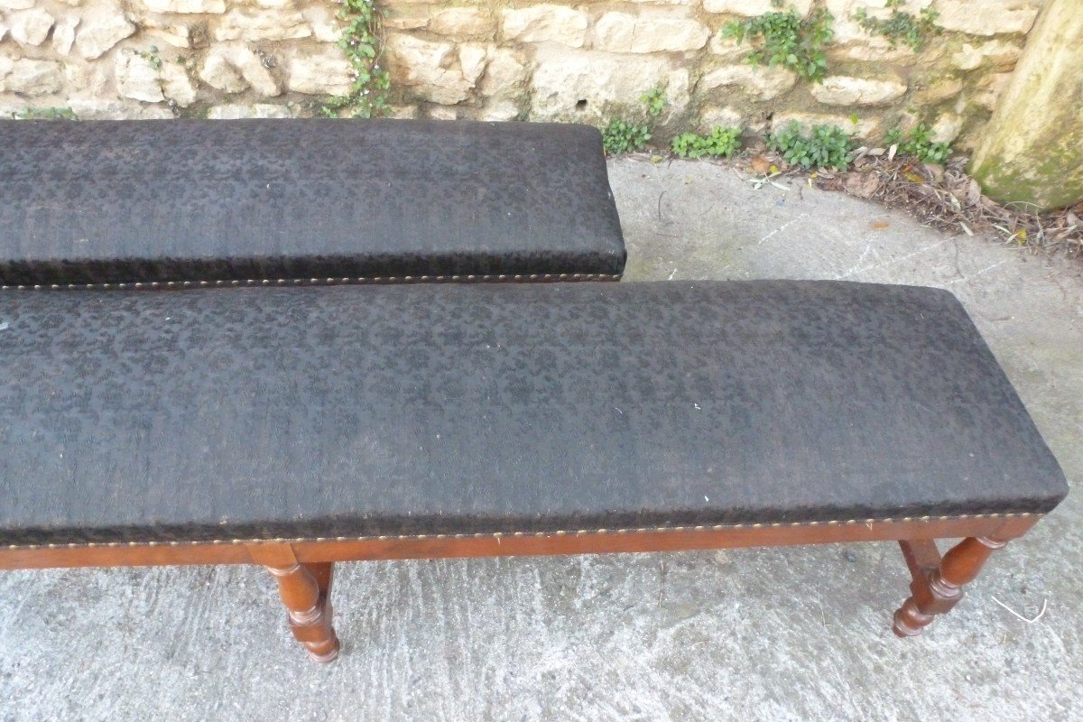 Pair Of Large Hall Benches Circa 1830-photo-2