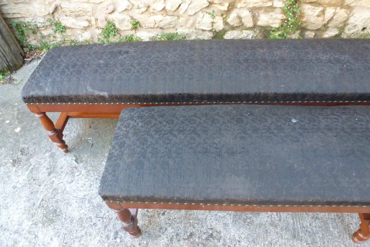 Pair Of Large Hall Benches Circa 1830-photo-3