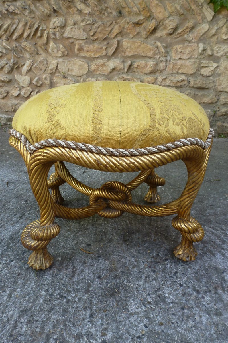 Pouf modèle cordage epoque NIII -photo-2