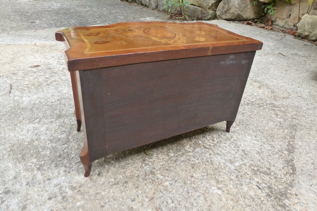Commode miniature aux armes de France circa 1850-photo-1