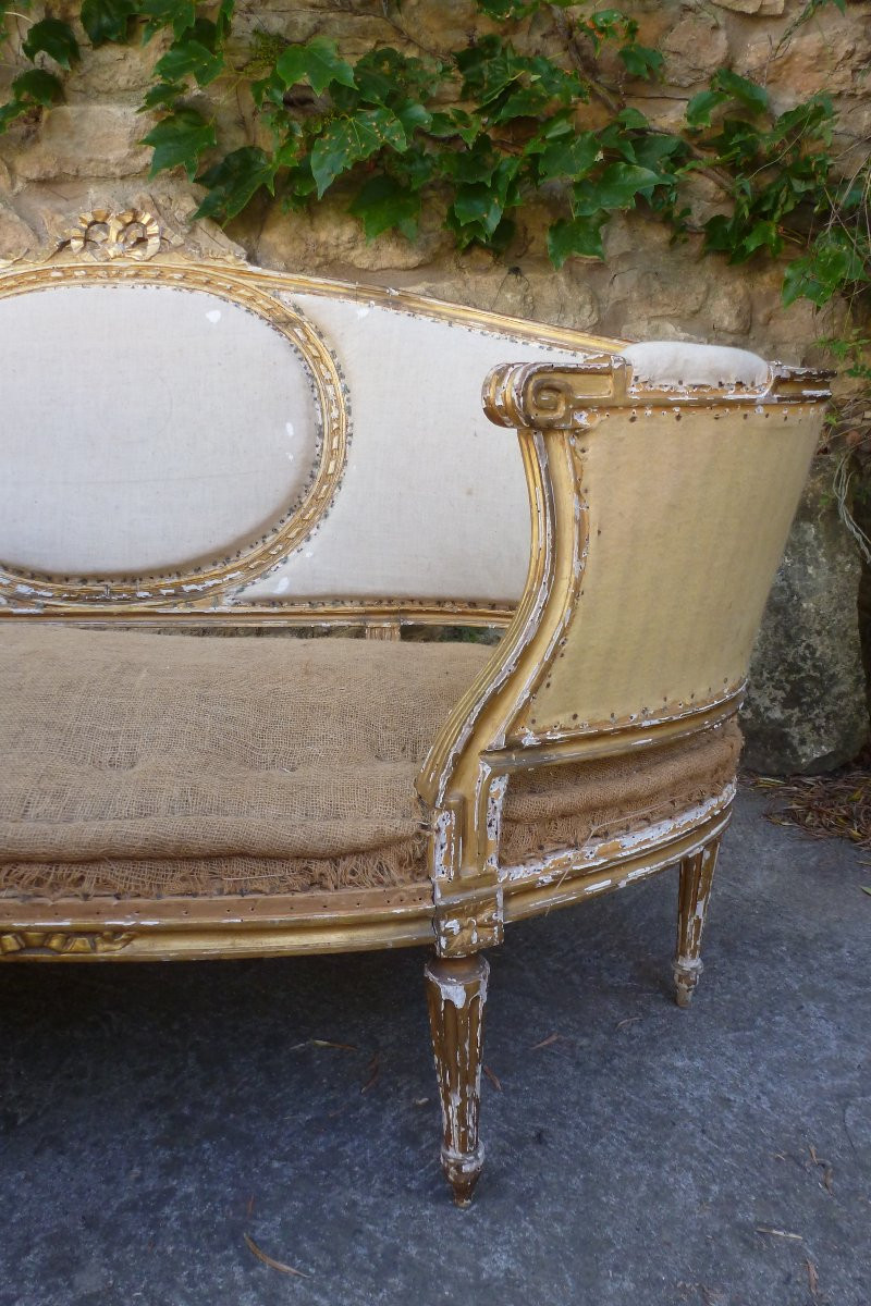 Pair Of Louis XVI Style Basket Sofas.-photo-1