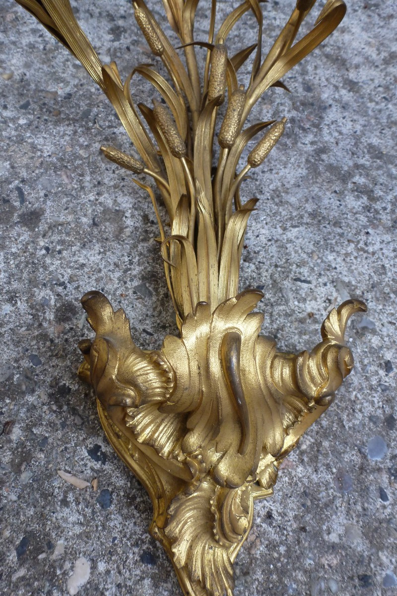 Applique en bronze doré debut XXe siecle