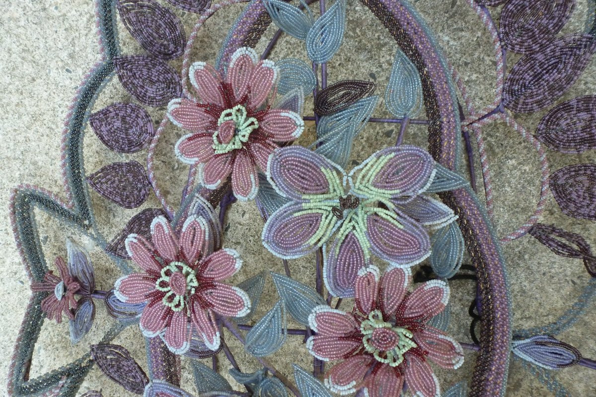 Couronne perlée XIX e siecle-photo-3