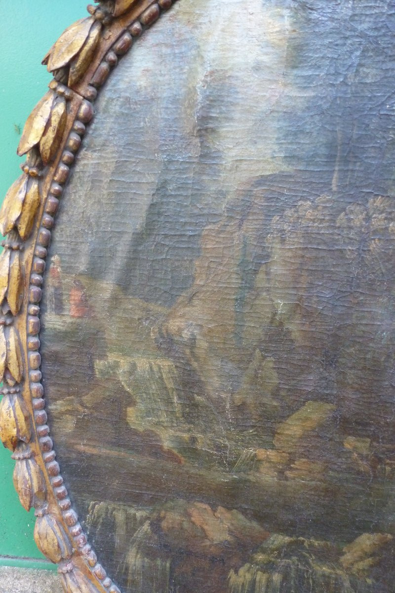 Above Door "the Waterfall" 18th Century-photo-4
