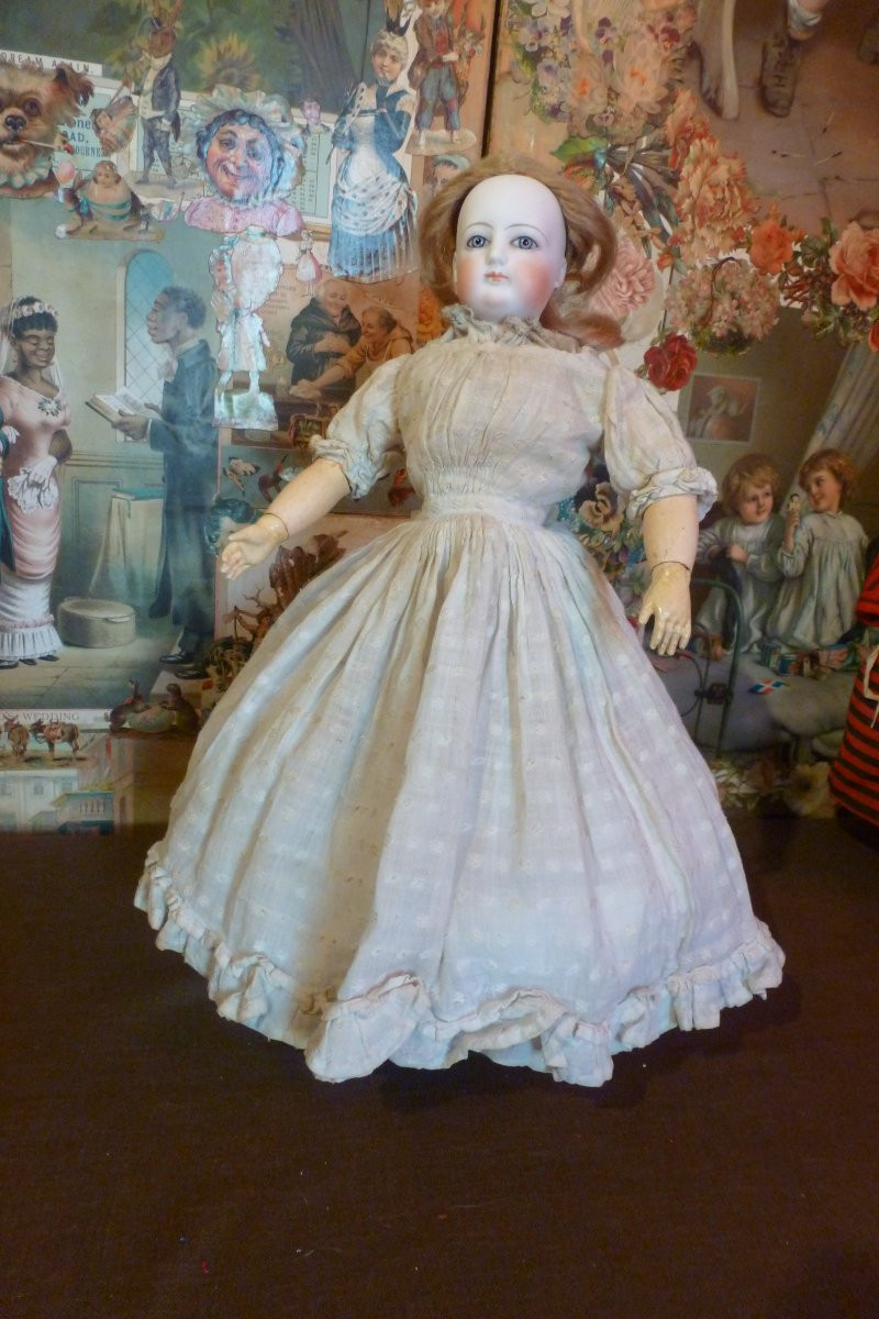 Petit et Dumoutier : Poupée de mode et son trousseau. Premier modèle de cette maison .-photo-2