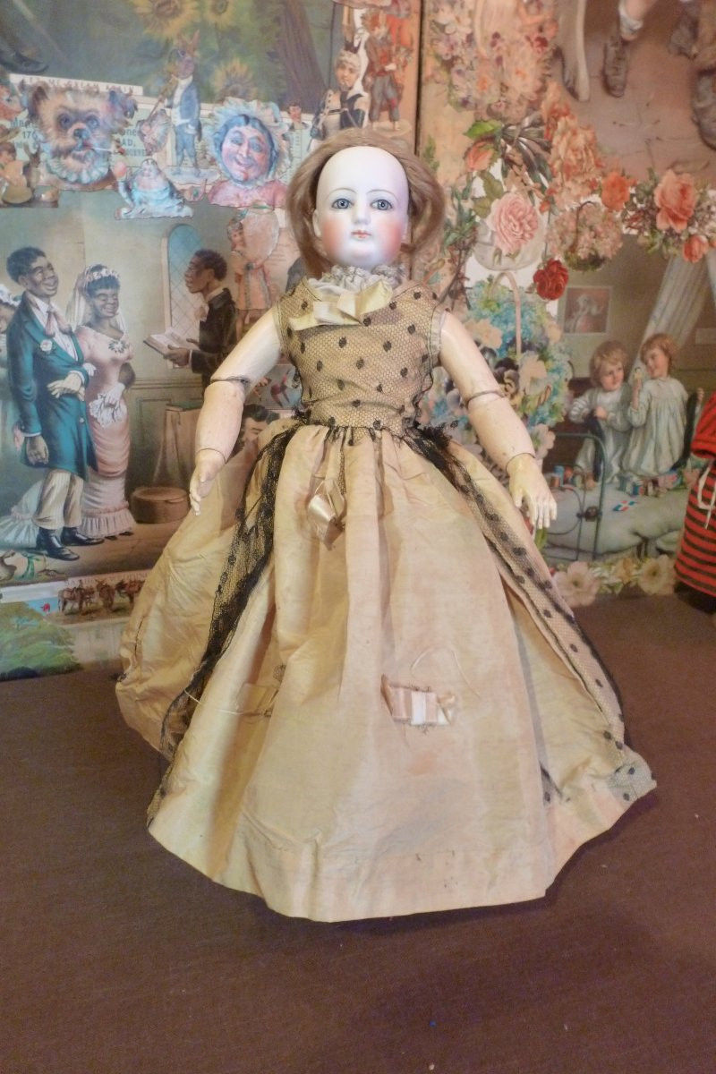Petit et Dumoutier : Poupée de mode et son trousseau. Premier modèle de cette maison .-photo-3