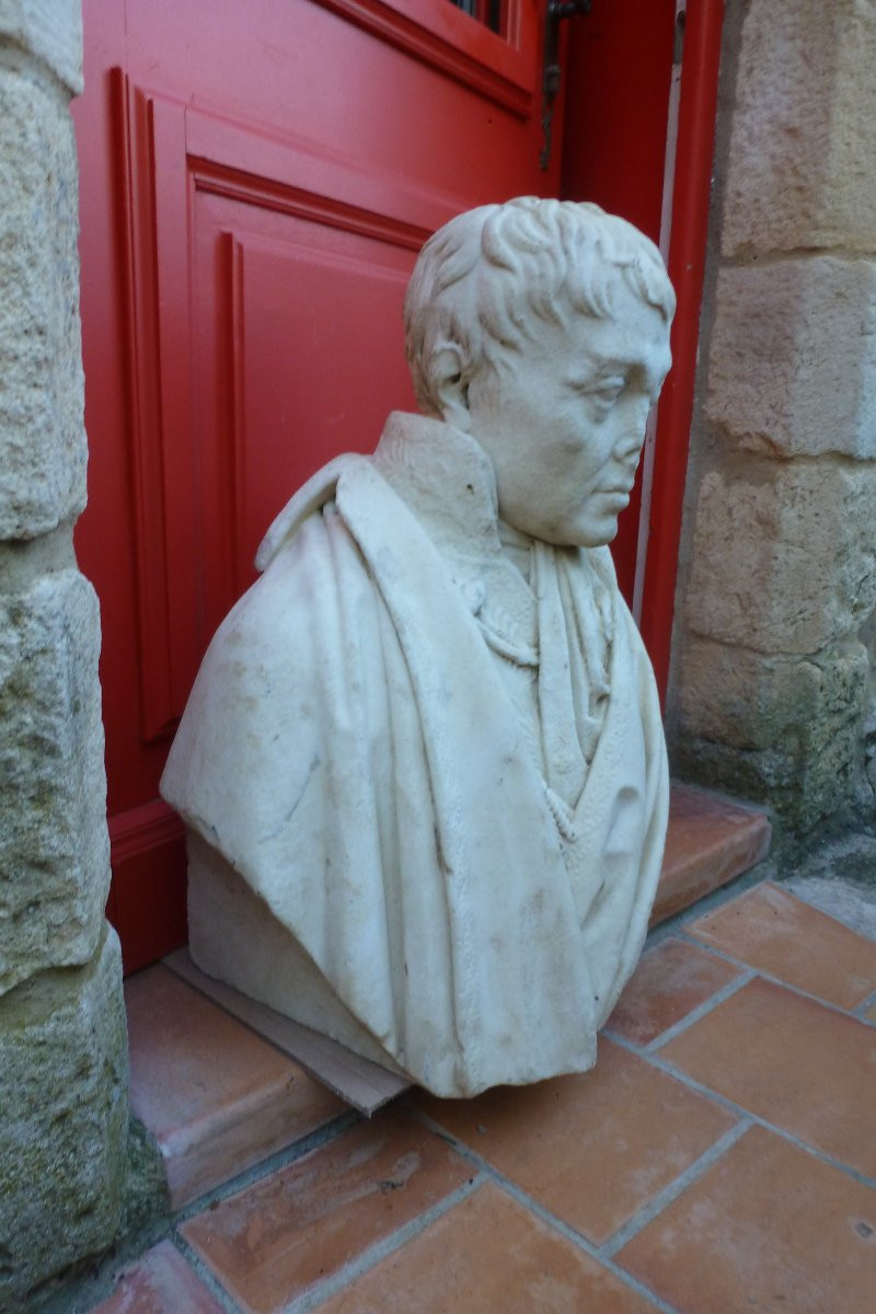 Marble Bust Of Marshal Berthier (1753 - 1815)-photo-3