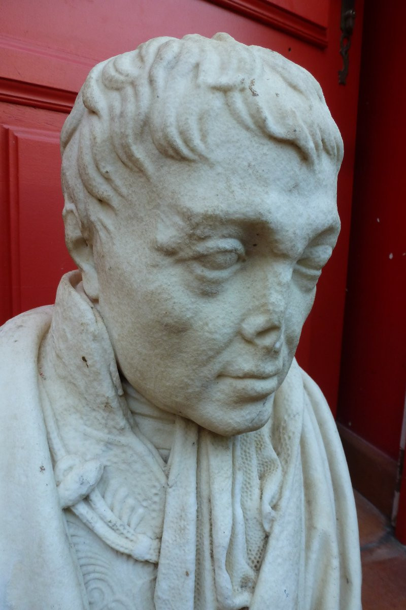 Marble Bust Of Marshal Berthier (1753 - 1815)-photo-4