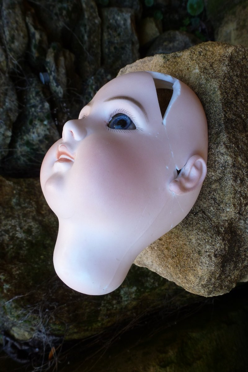 Jumeau :tete de poupée en l etat-photo-4