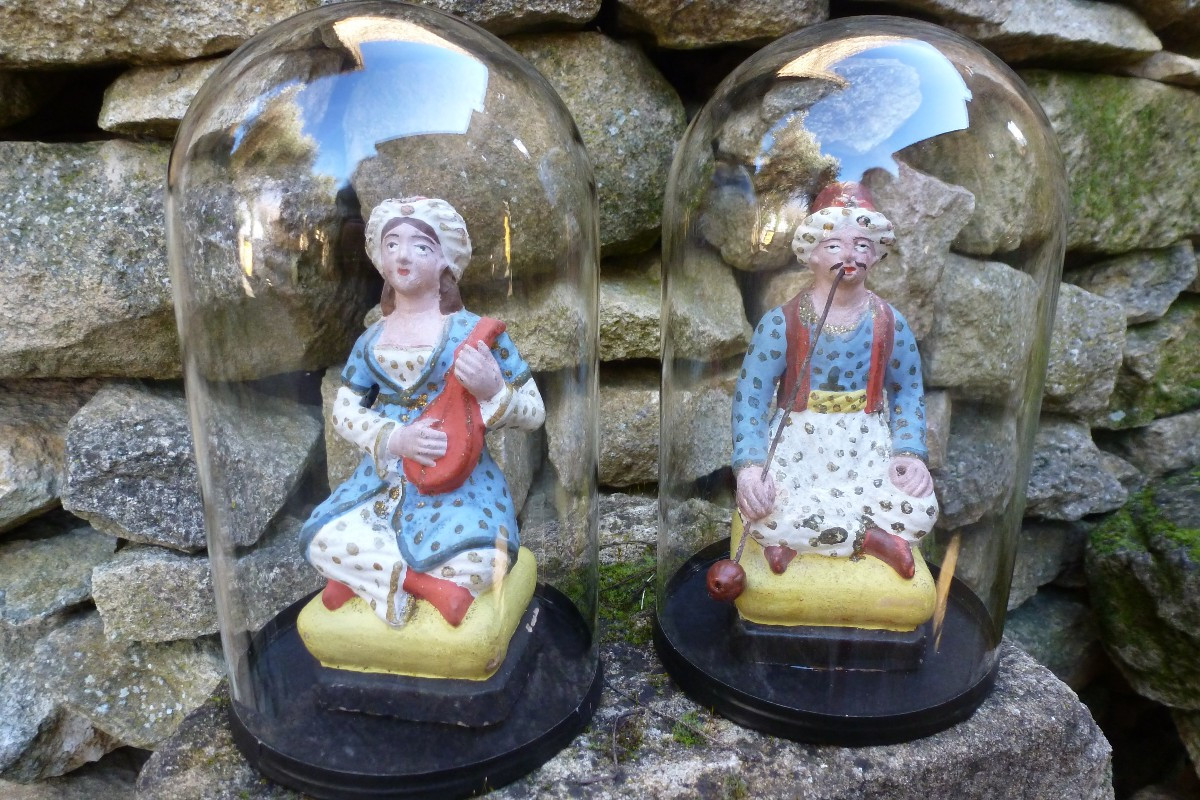 Paire  de santibellis  XIX e siecle