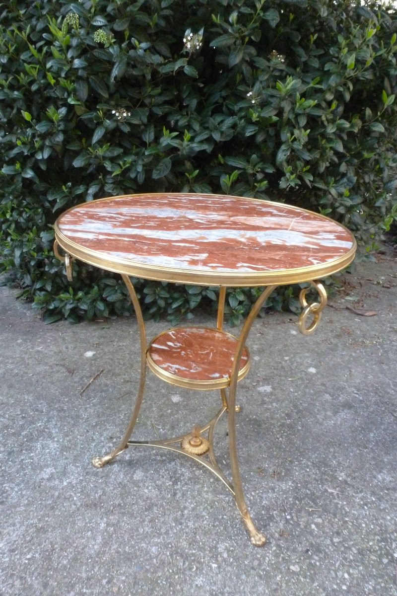 Gueridon  en bronze de style directoire .-photo-1