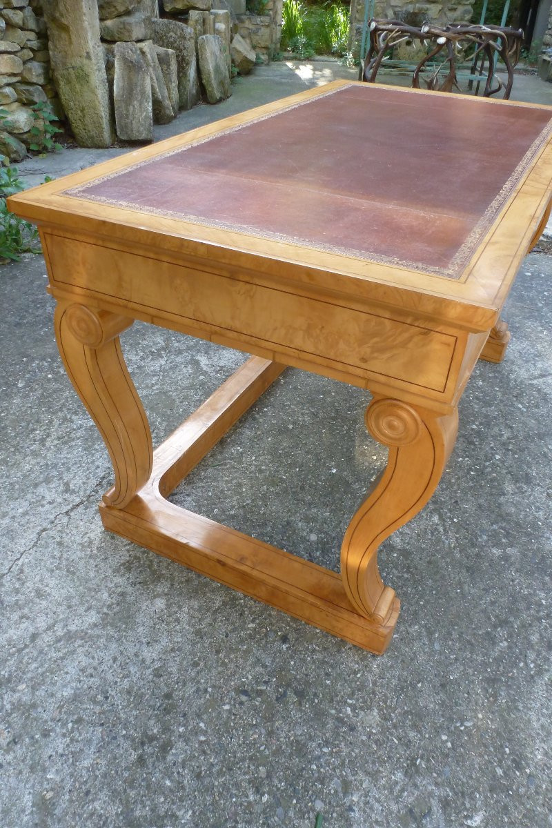 Bureau plat epoque Charles X-photo-2