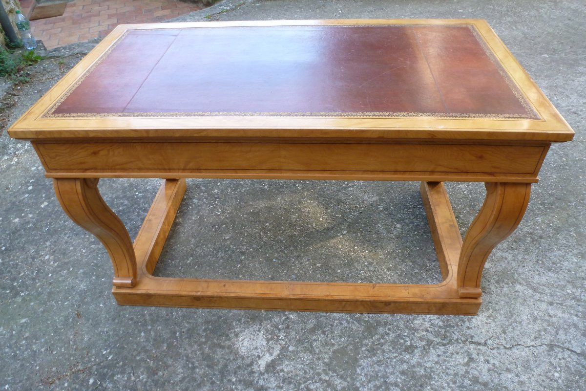 Bureau plat epoque Charles X-photo-7