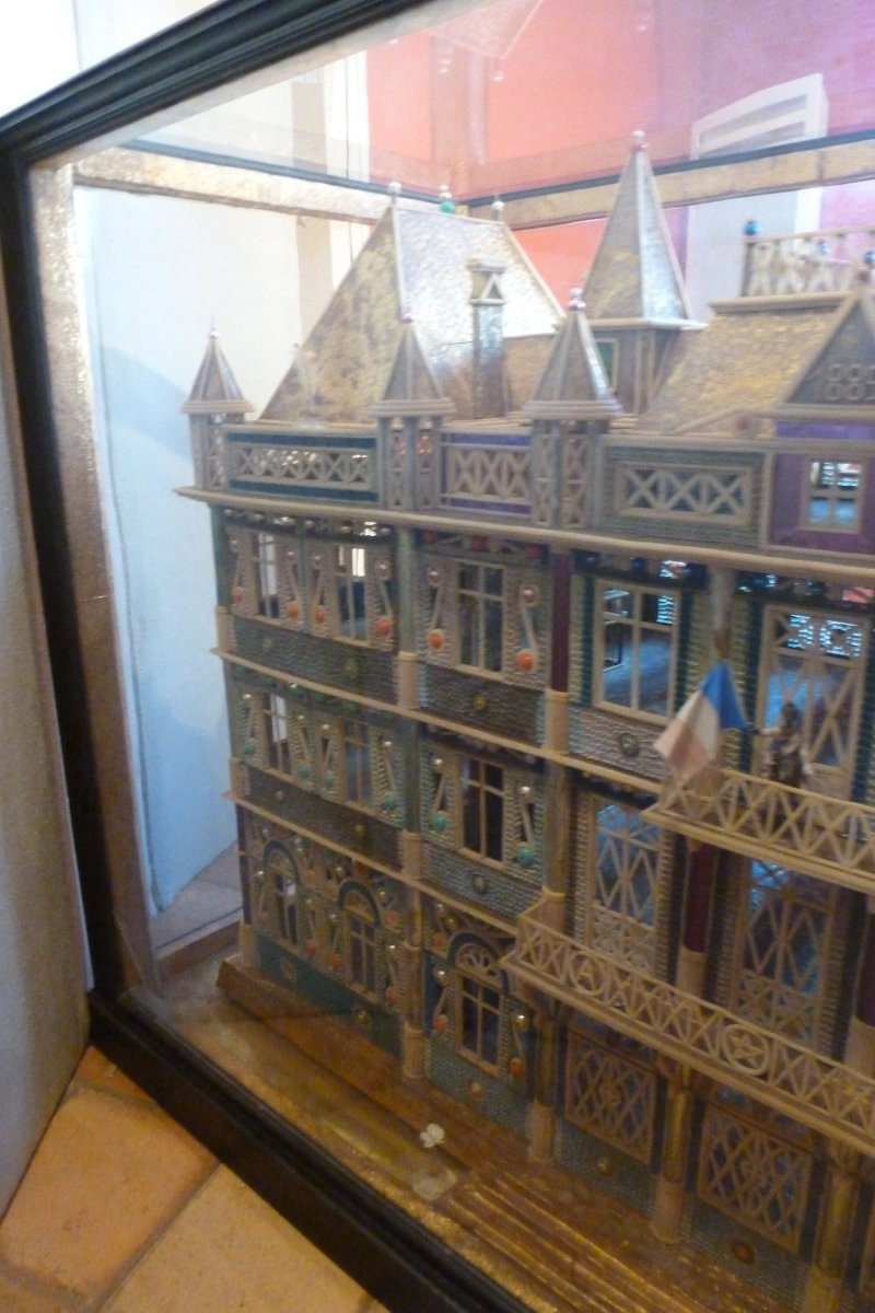 Important Model Of A Castle In Paperolles And Pate A Sucre Circa 1885.-photo-1