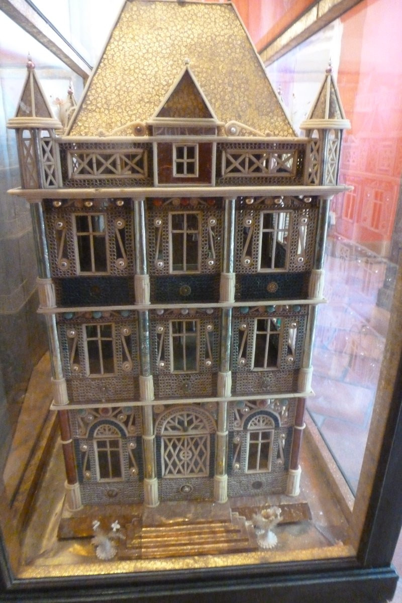 Important Model Of A Castle In Paperolles And Pate A Sucre Circa 1885.-photo-7
