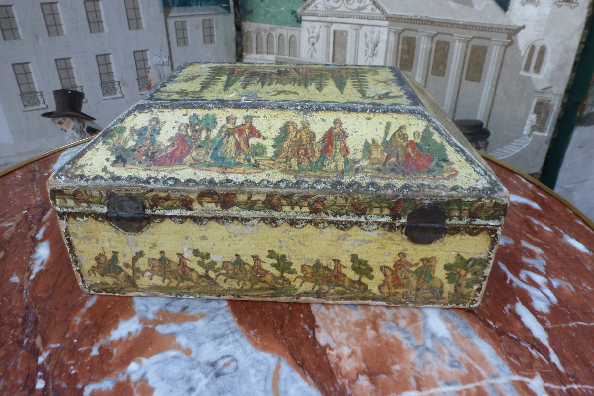 Arte Povera Decor Wig Box 18th Century-photo-3