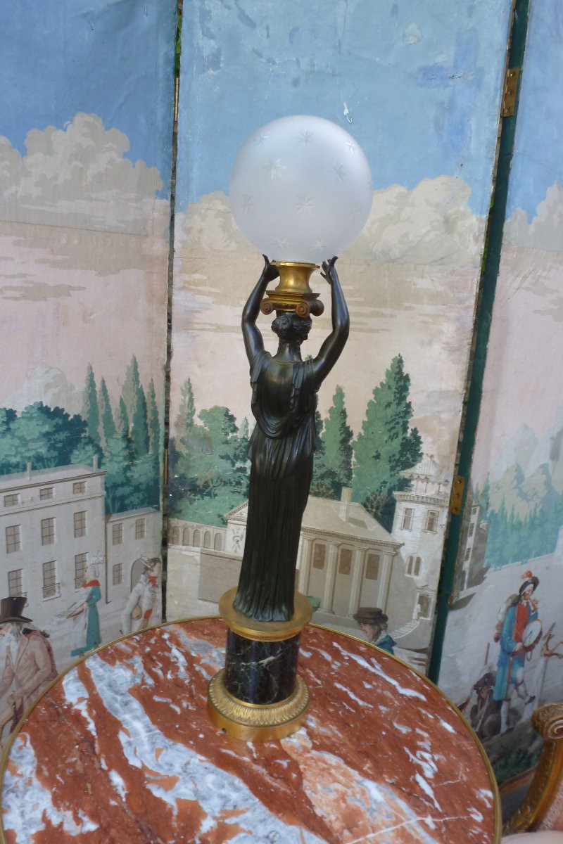 Empire Style Lamp Circa 1880-photo-1