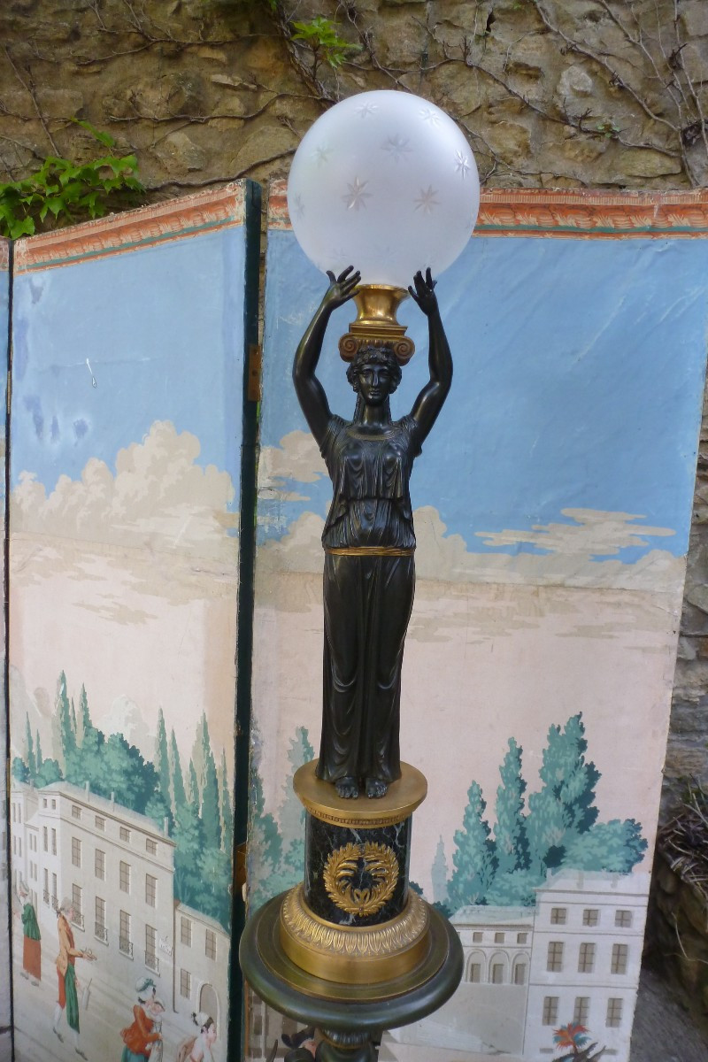 Empire Style Lamp Circa 1880