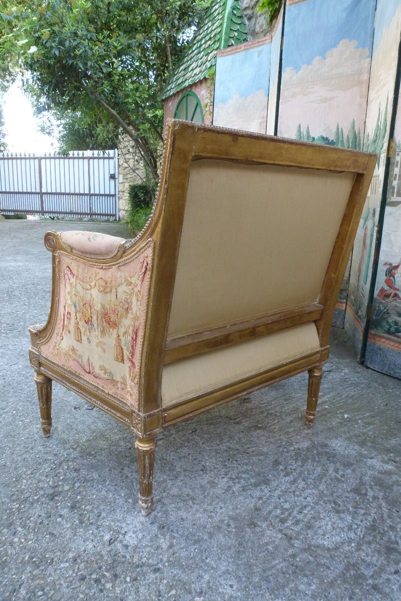 Paire de marquises de style Louis XVI  ,XIX e siecle .-photo-2