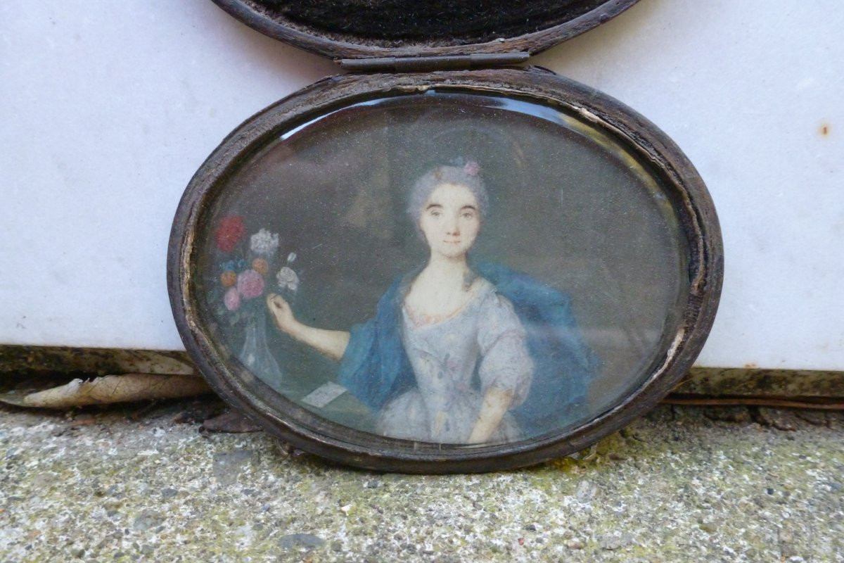 Miniature In 18th Century Case-photo-3