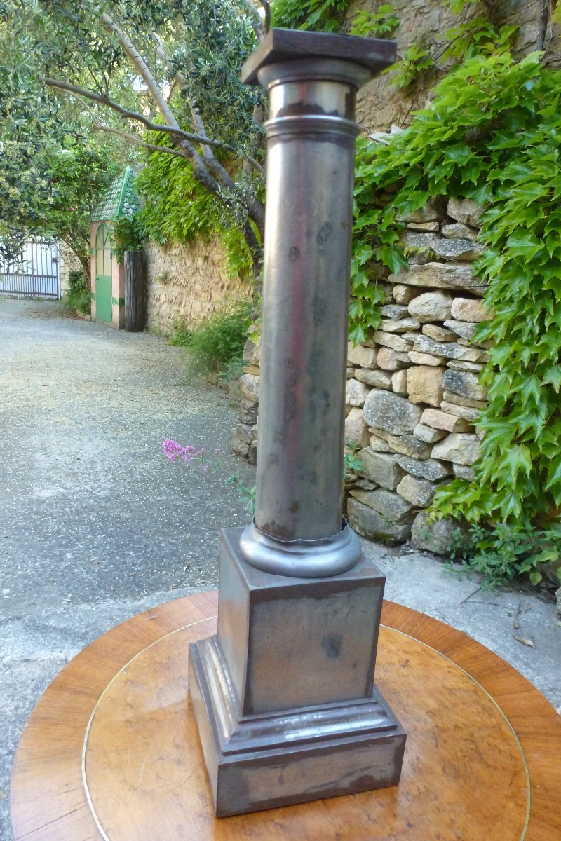 Pied de lampe en tole debut XIX e siecle 