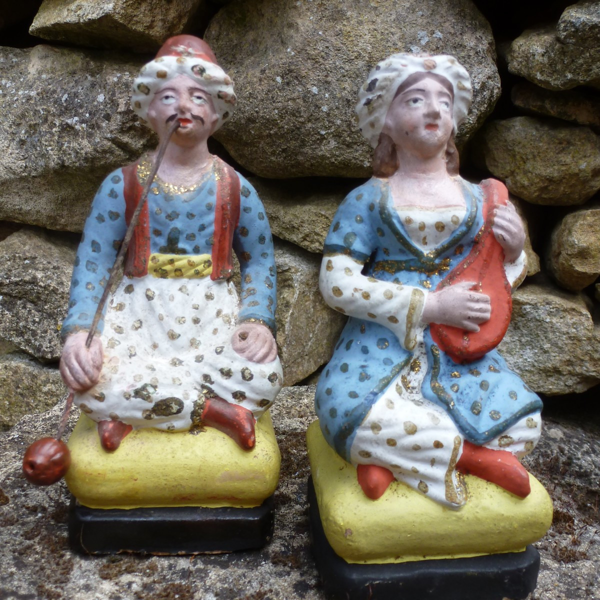 paire de santibellis  miniatures XIX e siecle 