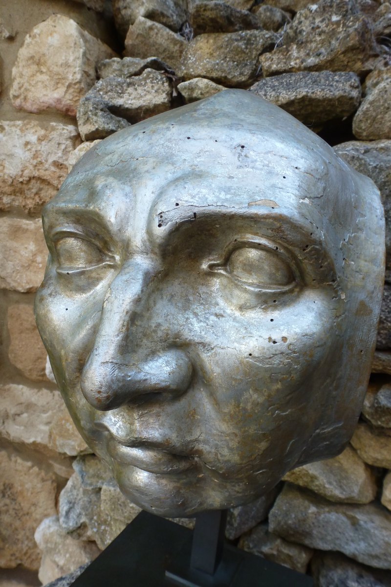 Fragment de statue en bois XVIII e -photo-2