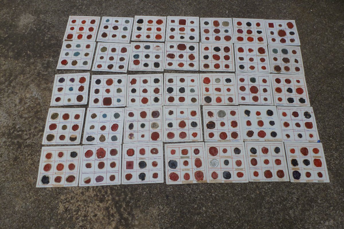 Collection Of 35 Seal Impression Plates 
