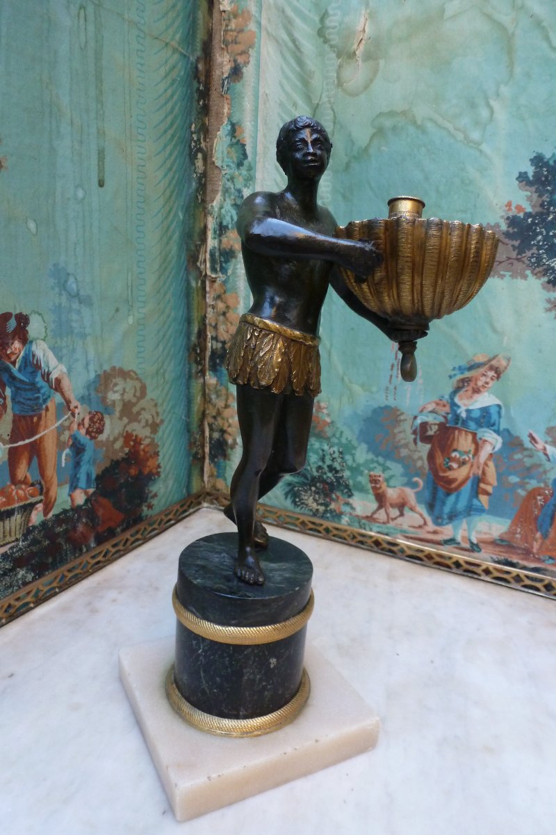 Lampe à  huile epoque Louis XVI-photo-2
