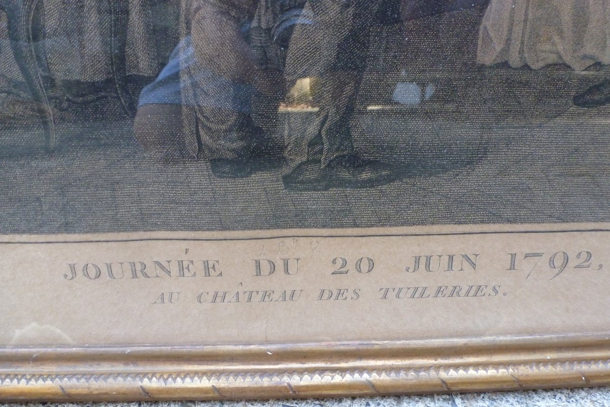 Engraving Titled “june 20, 1792,” 19th Century -photo-1