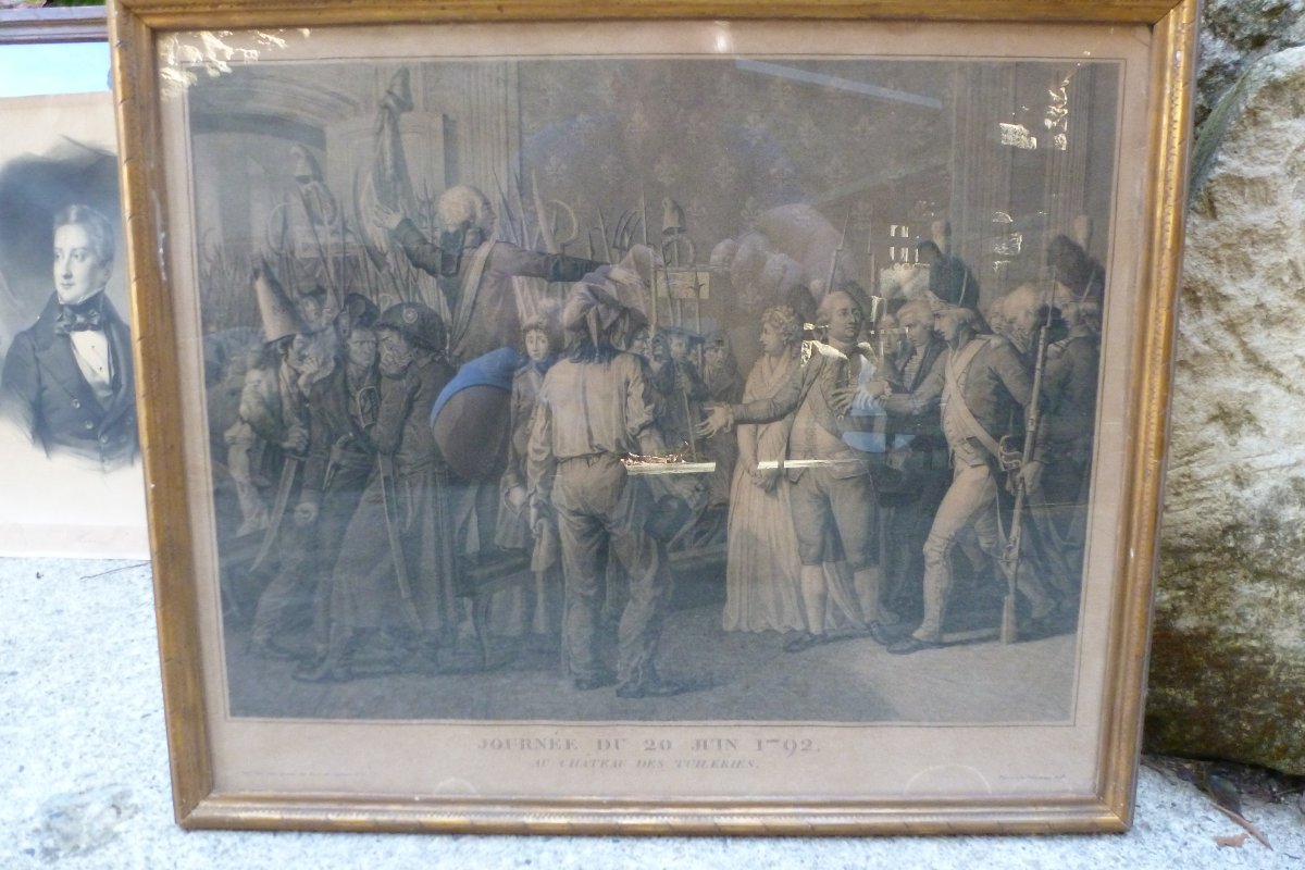 Engraving Titled “june 20, 1792,” 19th Century 