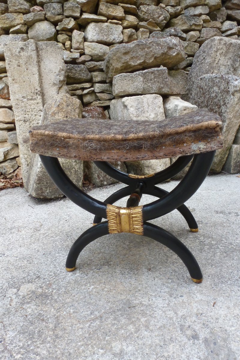 Tabouret neoclassique  circa 1830