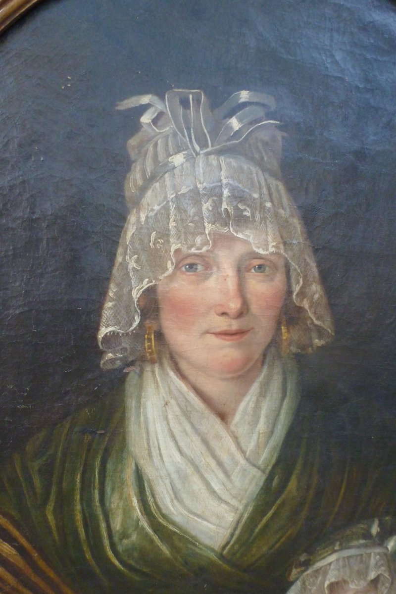 Paire d huiles sur toile epoque XVIII e siecle-photo-1