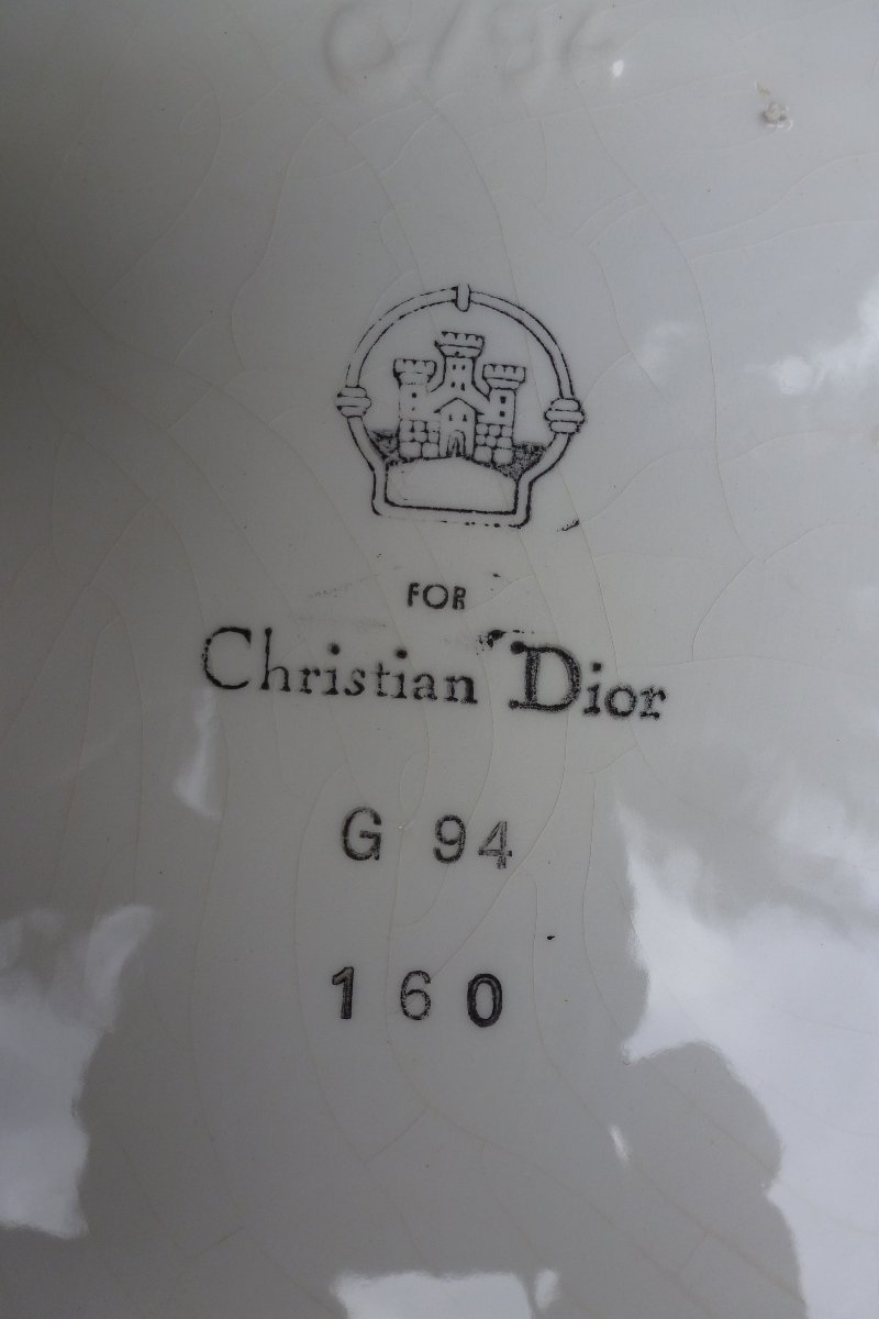 Manufacture de GIEN pour Christian DIOR   :cache pot .-photo-1