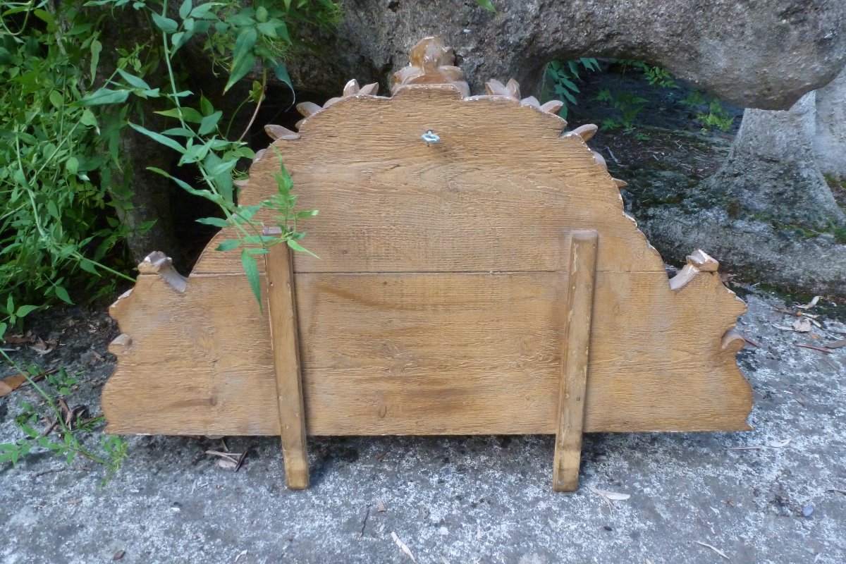 Fronton de miroir  epoque XIX e siecle-photo-4