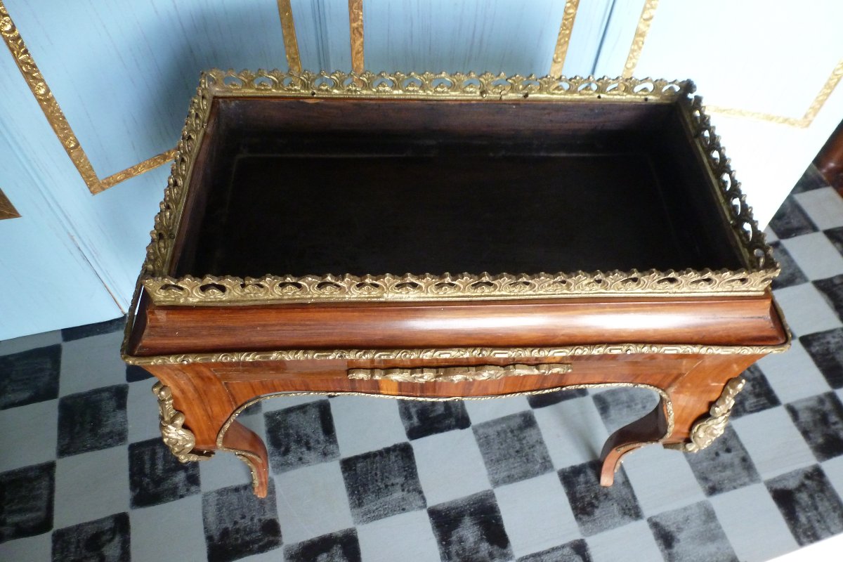 Maison Giroux: Rare Flowerpot For A Fashion Doll, Circa 1860-photo-2