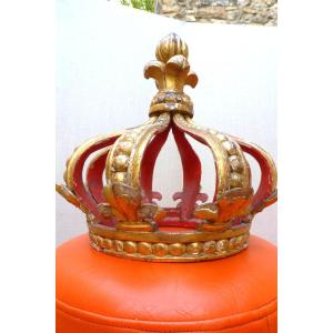 18th Century Gilded Wood Crown