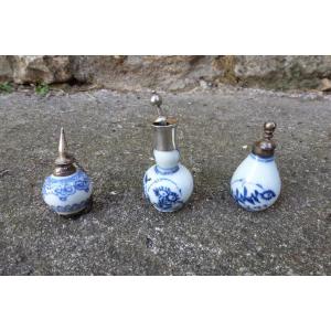 Suite de trois tabatieres  fin XVIII e 