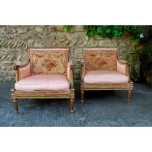 Pair Of L XVI Style Marquises Circa 1860.