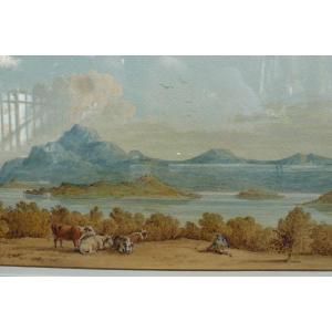 Hugh William (1778-1829) Watercolor "view Of Loch Lorond"