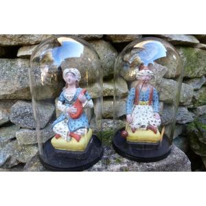 Paire  de santibellis  XIX e siecle