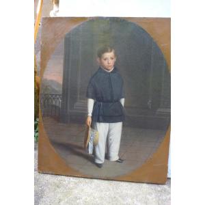 Child Portrait XIX E Siecle