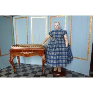 Maison Giroux: Rare Flowerpot For A Fashion Doll, Circa 1860