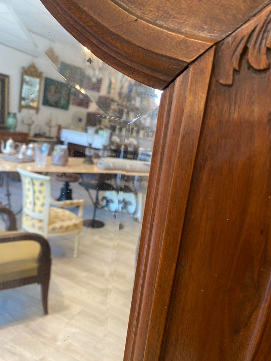 Important Miroir Cadre Bois Massif  -photo-2