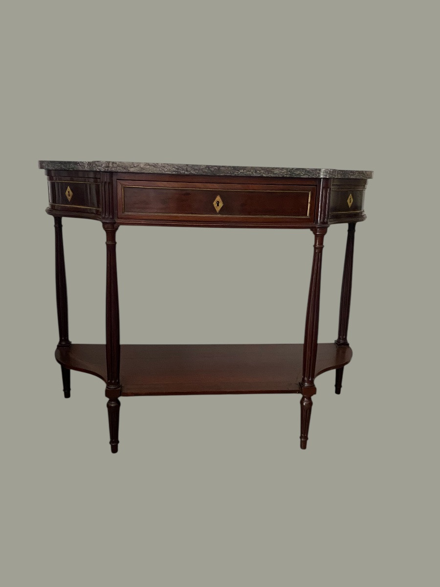 Console Louis XVI d époque acajou -photo-3