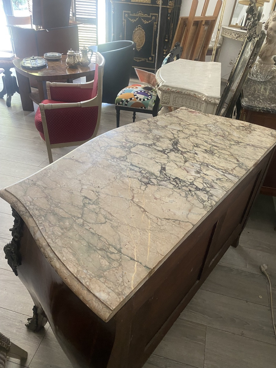 Commode tombeau de style  louis XV-photo-3